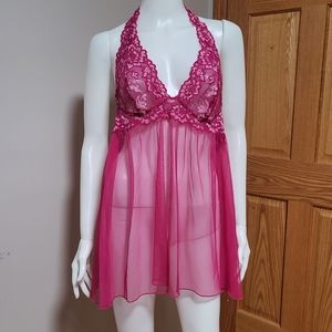 Victoria's secret pink size L lingerie halter.